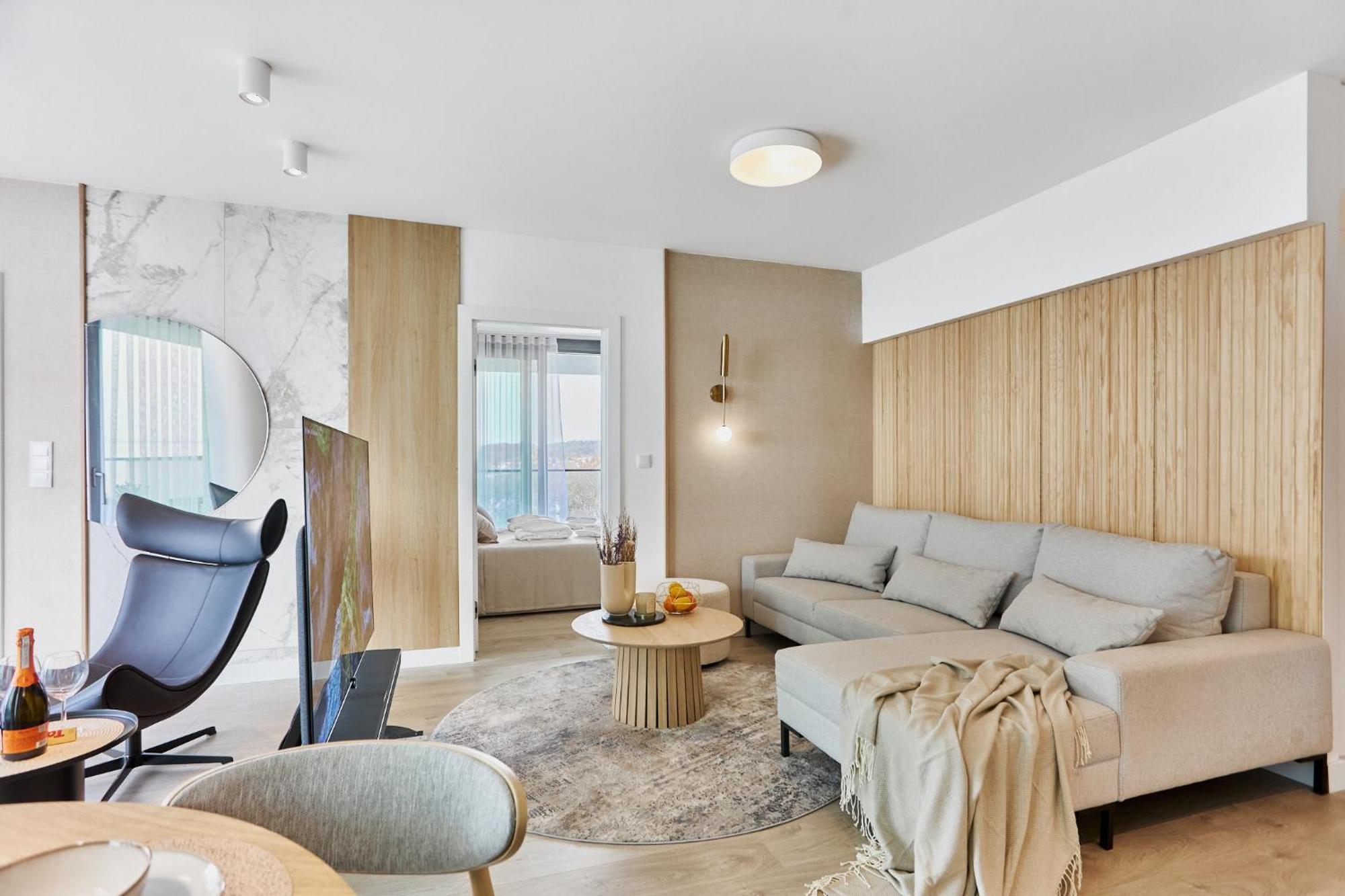 Wave Beachfront Family Apartment Miedzyzdroje Bagian luar foto